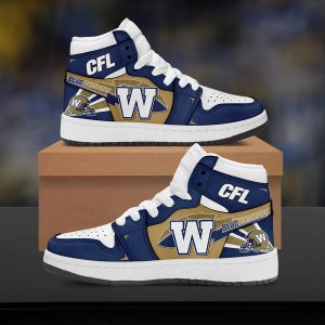 Winnipeg Blue Bombers CFL Personalized Air Jordan 1 Shoes