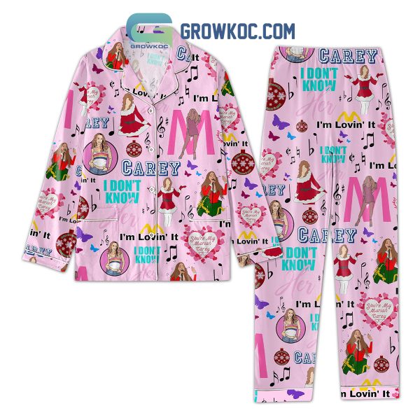 You’re My Mariah Carey I’m Loving It Pink Design Pajamas Set