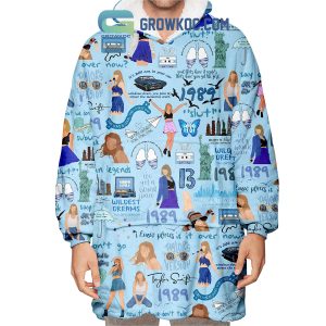 1989 Taylor Swift Blue Design Wildest Dreams All You Had to Do Was Stay I Know Places  Oodie Hoodie Blanket