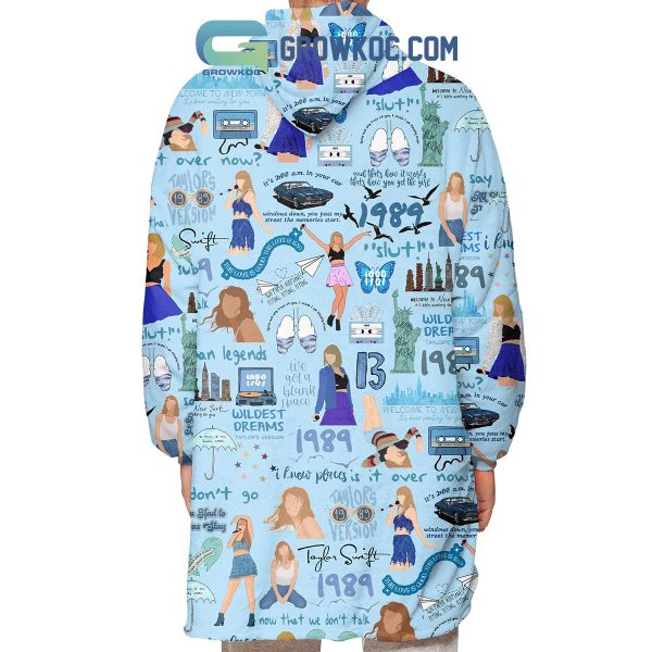 1989 Taylor Swift Blue Design Wildest Dreams All You Had to Do Was Stay I Know Places  Oodie Hoodie Blanket