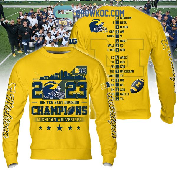 2023 Big Ten Champions Gold Navy Design Hoodie T Shirt