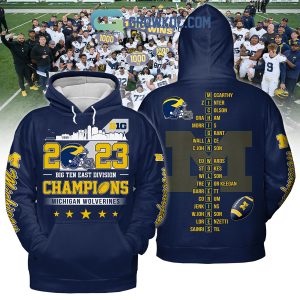 2023 Big Ten East Division Champions Michigan Wolverines Hoodie T Shirt