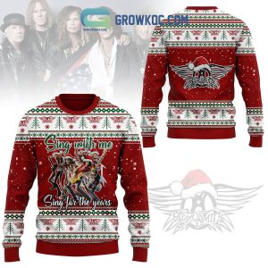 Aerosmith Sing With Me Sing For The Years Christmas Ugly Sweater