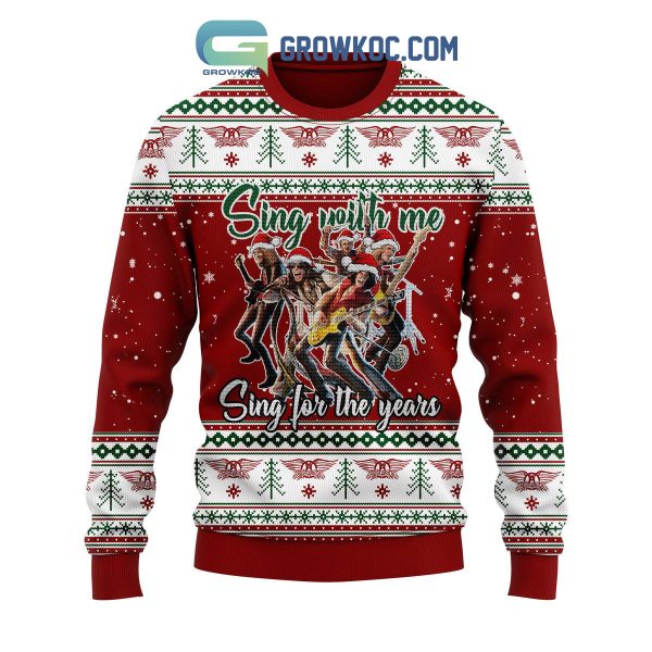 Aerosmith Sing With Me Sing For The Years Christmas Ugly Sweater