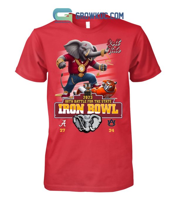 Alabama Crimson Tide 2023 88th Battle For The State Iron Bowl Roll Tide Big Al Hoodie T Shirts