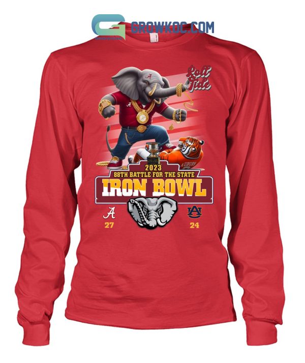 Alabama Crimson Tide 2023 88th Battle For The State Iron Bowl Roll Tide Big Al Hoodie T Shirts