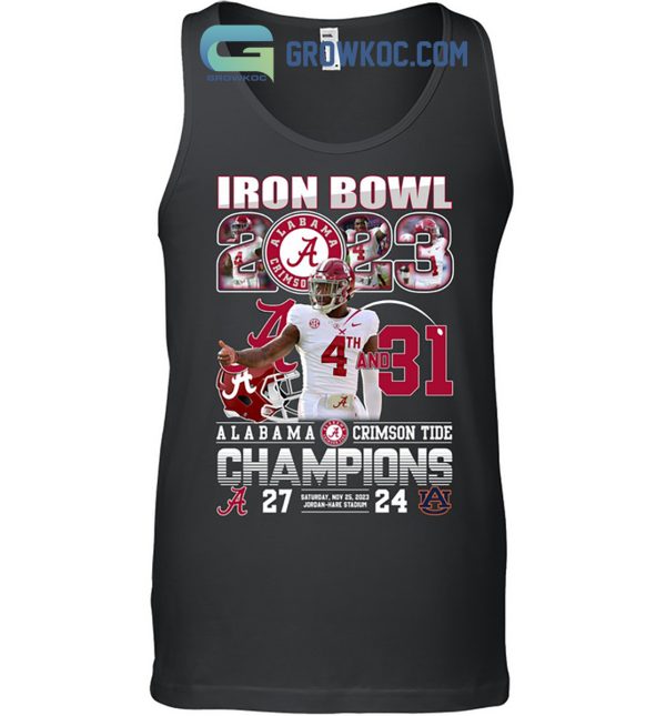 Alabama Crimson Tide 2023 Champions State Iron Bowl Roll Tide Big Al Hoodie T Shirts