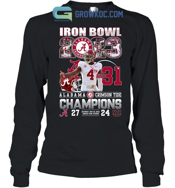 Alabama Crimson Tide 2023 Champions State Iron Bowl Roll Tide Big Al Hoodie T Shirts