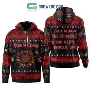 Alice In Chains I’m A Riddle So Strong You Can’t Break Me Zipper Hoodie Sweater