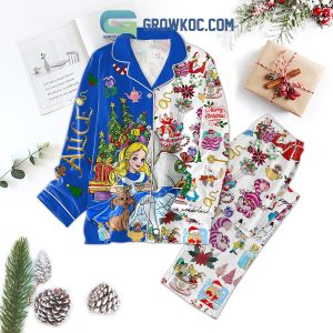 Alice In Wonderland Merry Christmas Pajamas Set