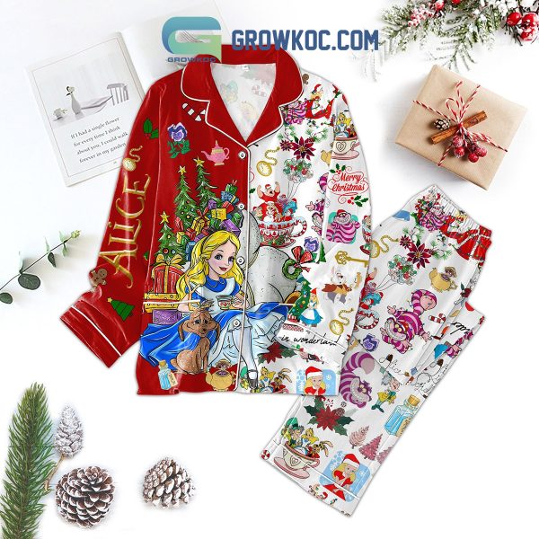 Alice In Wonderland Santa Claus Christmas Pajamas Set