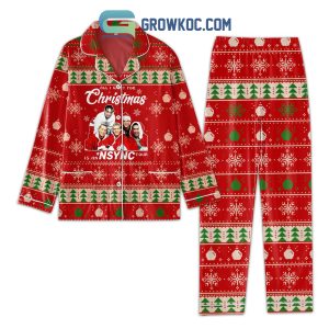 NSYNC Bye Bye Bye Merry Christmas Happy Holiday Pajamas Set