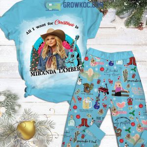 Miranda Lampert All I Want For Christmas Is Miranda Lampert Bluebird In My Heart Gunpowder Holidays Winter Fleece Pajama Sets
