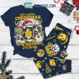 All I Want For Christmas Is The Wolverines Victory Pajamas Set