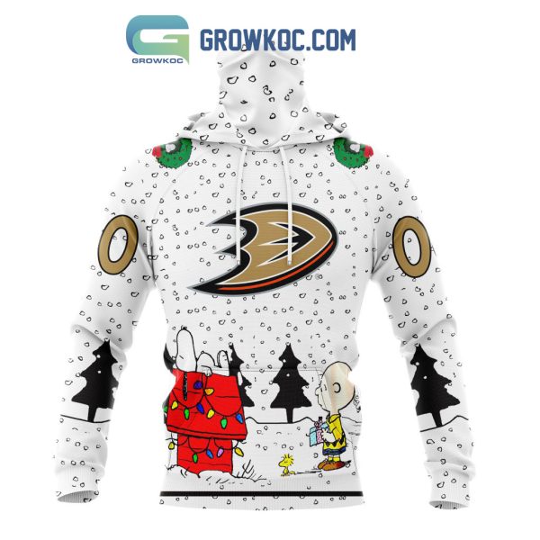 Anaheim Ducks NHL Mix Snoopy Peanuts Christmas Personalized Hoodie T Shirt