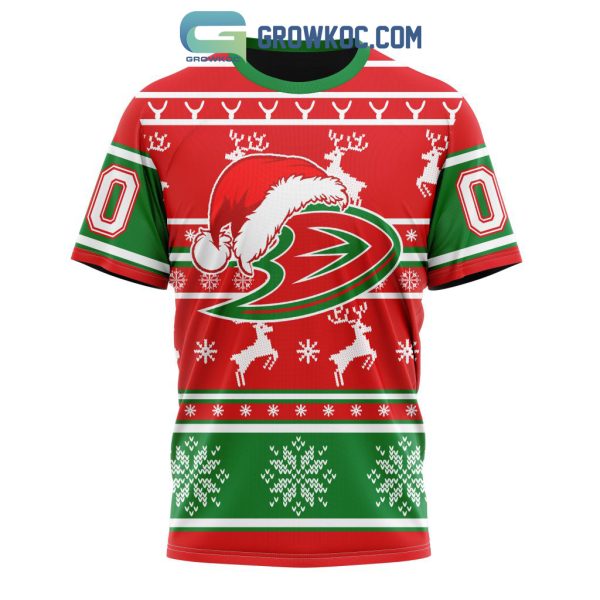 Anaheim Ducks Special Santa Claus Christmas Is Coming Personalized Hoodie T Shirt