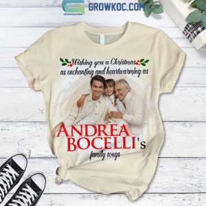 Andrea Bocelli Wishing You A Christmas As Enchanting And Heartwarming As Andrea Bocelli Family Songs Winter Holiday Fleece Pajama Sets