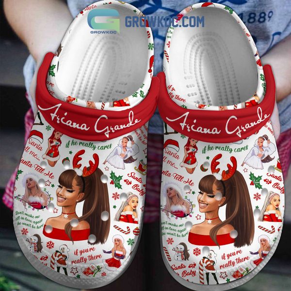 Ariana Grande Santa Tell Me Clogs Crocs