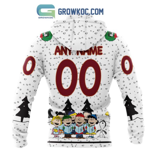 Arizona Coyotes NHL Mix Snoopy Peanuts Christmas Personalized Hoodie T Shirt