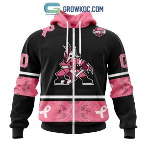 Arizona Coyotes NHL Special Style Paisley In October We Wear Pink Breast Cancer Personalized Hoodie T Shirt