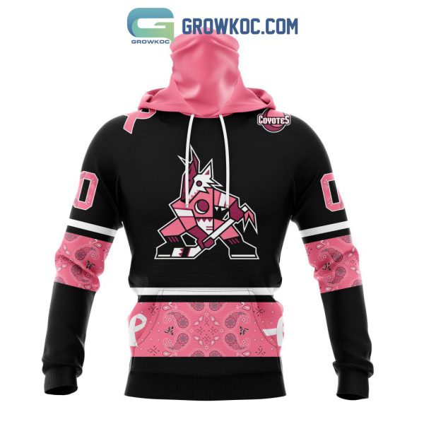 Arizona Coyotes NHL Special Style Paisley In October We Wear Pink Breast Cancer Personalized Hoodie T Shirt