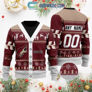 Arizona Coyotes Supporter Christmas Holiday Personalized Ugly Sweater