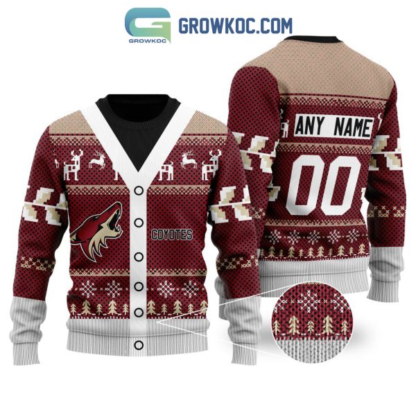 Arizona Coyotes Supporter Christmas Holiday Personalized Ugly Sweater