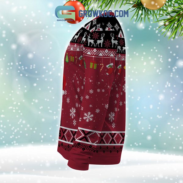 Arkansas Razorbacks NCAA Ho Ho Ho Snow Christmas Personalized Ugly Sweater