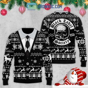 Black Label Society Snow Christmas Ugly Sweater