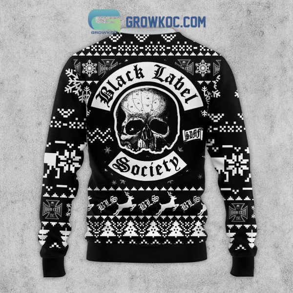 Black Label Society Snow Christmas Ugly Sweater
