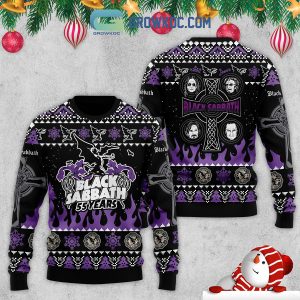 Black Sabbath Heavy Metal Rock Band 55 Years Anniversary Christmas Ugly Sweaters