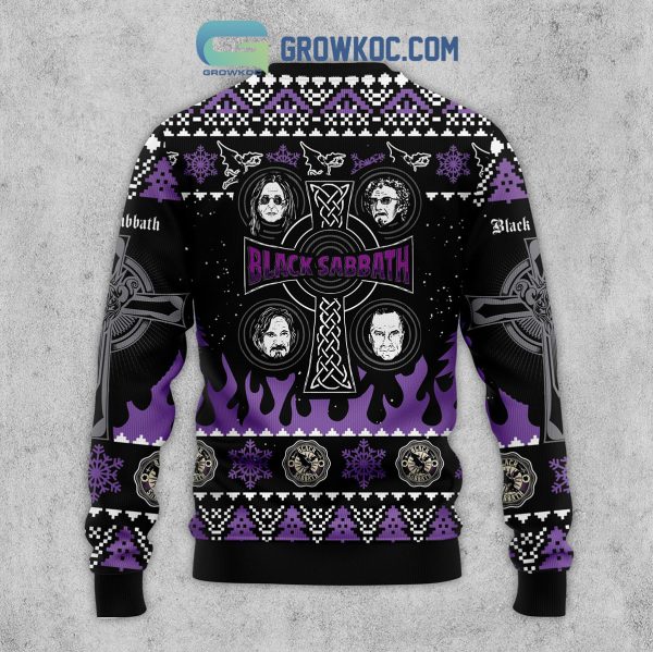 Black Sabbath Heavy Metal Rock Band 55 Years Anniversary Christmas Ugly Sweaters