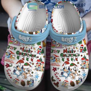 Bluey Merry Christmas Is Coming Clogs Crocs