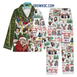 Bon Jovi Merry Christmas  Living On A Prayer Pajamas Set