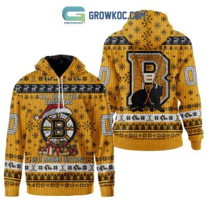 Boston Bruins All I Want For Christmas Is A Bruins Victory Zip Hoodie Sweater