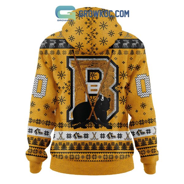 Boston Bruins All I Want For Christmas Is A Bruins Victory Zip Hoodie Sweater