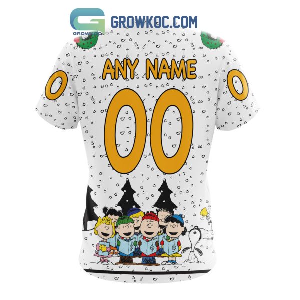 Boston Bruins NHL Mix Snoopy Peanuts Christmas Personalized Hoodie T Shirt