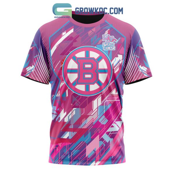 Boston Bruins Specialized Design I Pink I Can! Fearless Again Breast Cancer