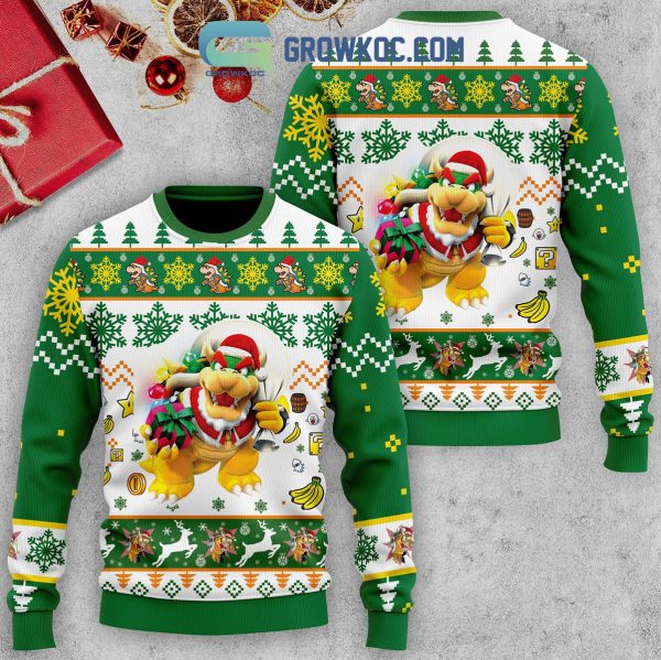 Bowser Snow Christmas Ugly Sweater