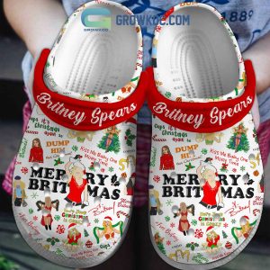 Britney Spears Merry Britmas Kiss Me Baby One More Time Clogs Crocs