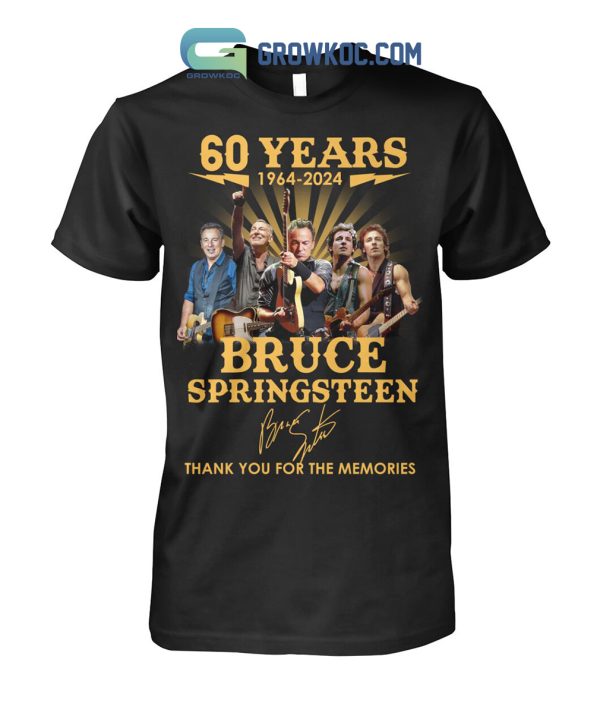 Bruce Springsteen 60 Years 1964 2024 Memories T Shirt