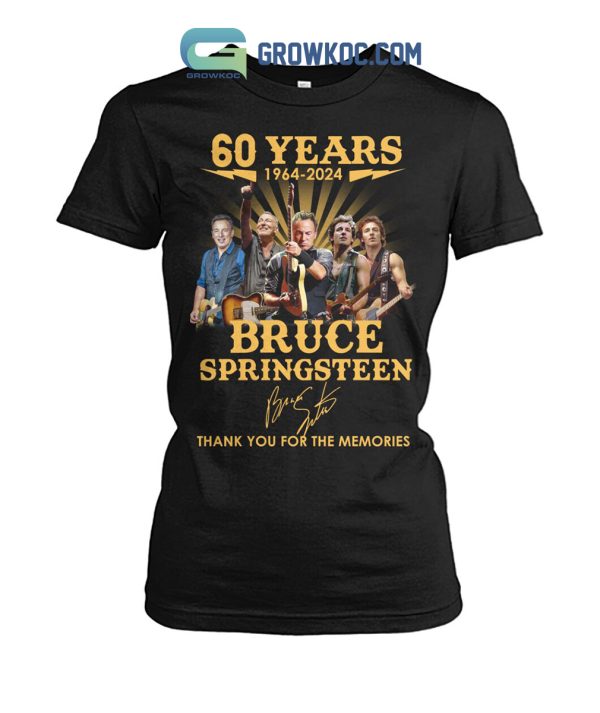 Bruce Springsteen 60 Years 1964 2024 Memories T Shirt