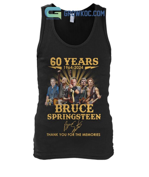 Bruce Springsteen 60 Years 1964 2024 Memories T Shirt