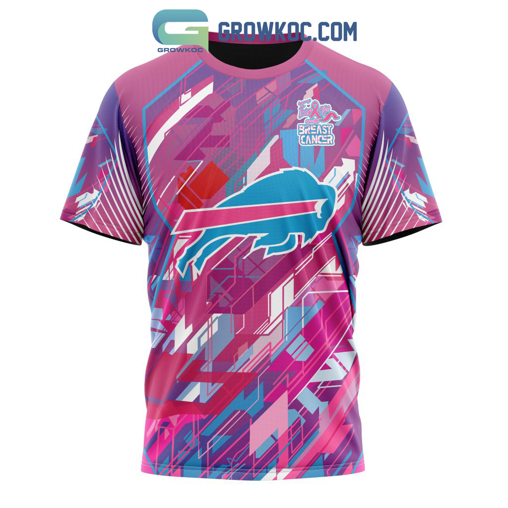 Buffalo Bills NFL Special Design I Pink I Can! Fearless Again Breast Cancer  Hoodie T Shirt - Growkoc