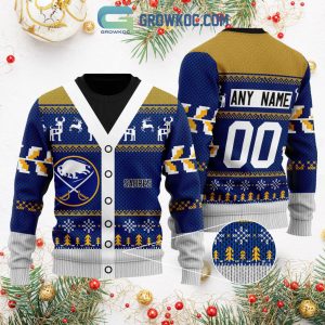 Buffalo Sabres Supporter Christmas Holiday Personalized Ugly Sweater