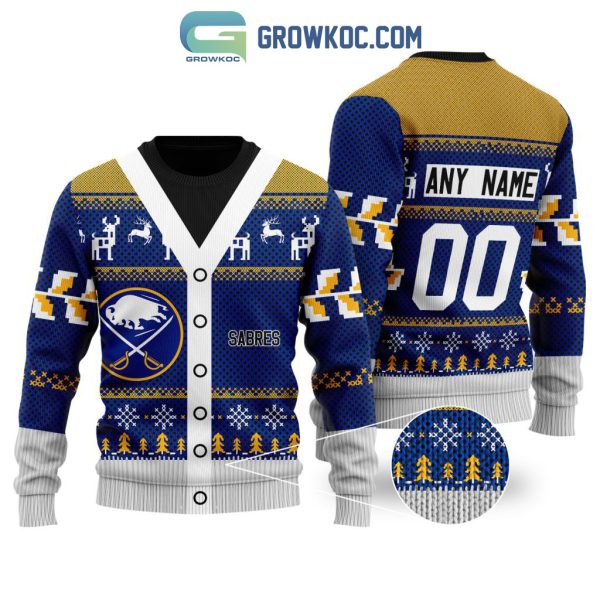 Buffalo Sabres Supporter Christmas Holiday Personalized Ugly Sweater