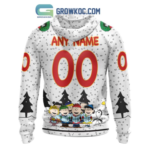 Calgary Flames NHL Mix Snoopy Peanuts Christmas Personalized Hoodie T Shirt