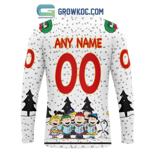 Calgary Flames NHL Mix Snoopy Peanuts Christmas Personalized Hoodie T Shirt