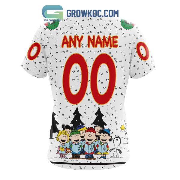 Calgary Flames NHL Mix Snoopy Peanuts Christmas Personalized Hoodie T Shirt