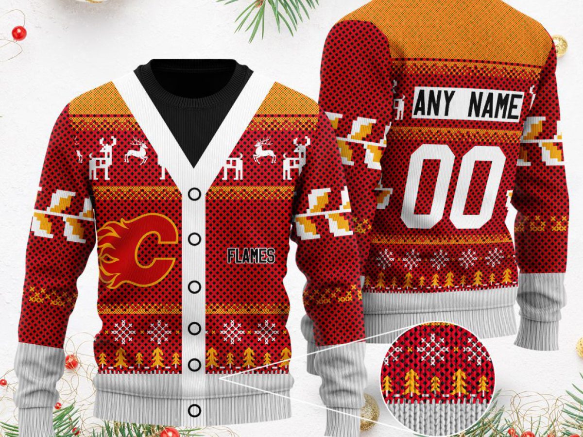 Flames ugly christmas sweater sale